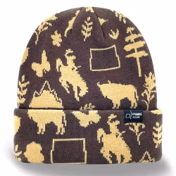 Wyoming State Icon Knitted Beanie