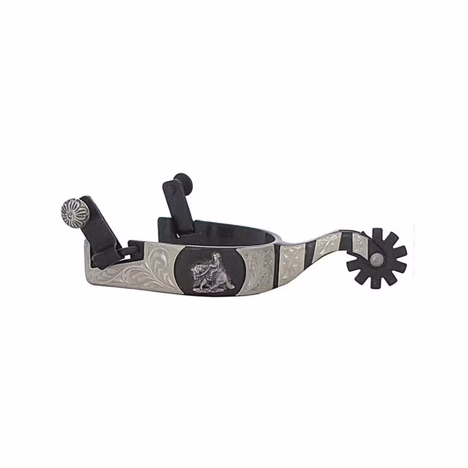 Pool´s Black Spurs With Metal Plate Reining