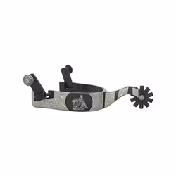 Pool´s Black Spurs With Metal Plate Reining