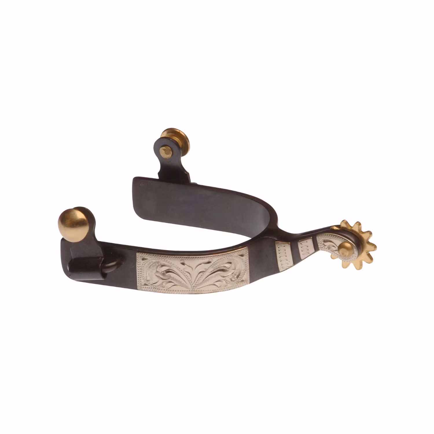 Pool´s Black Spurs With Metal Plate