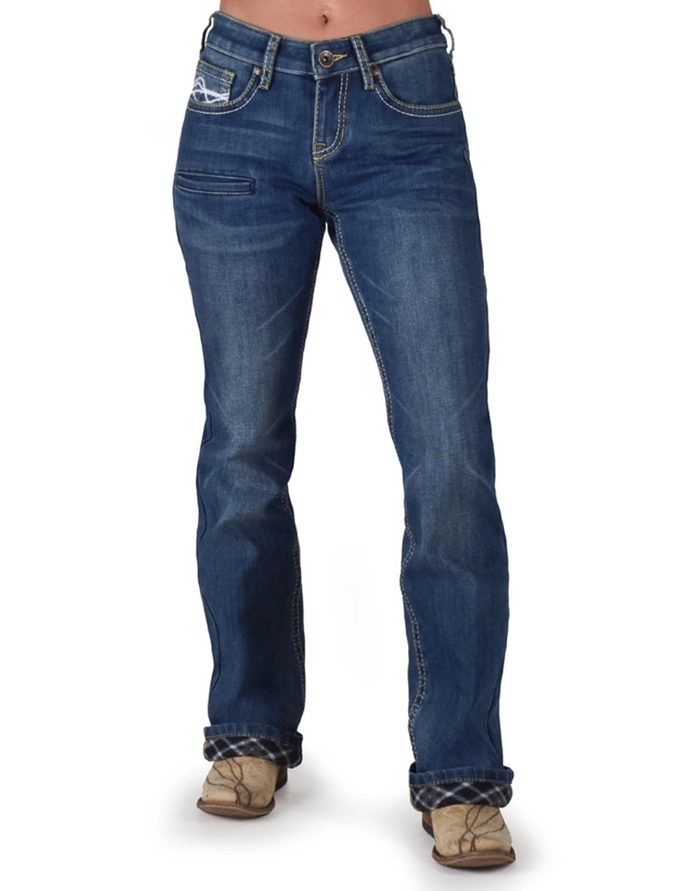 Cowgirl Tuff Co Flanelljeans DFMI Medium
