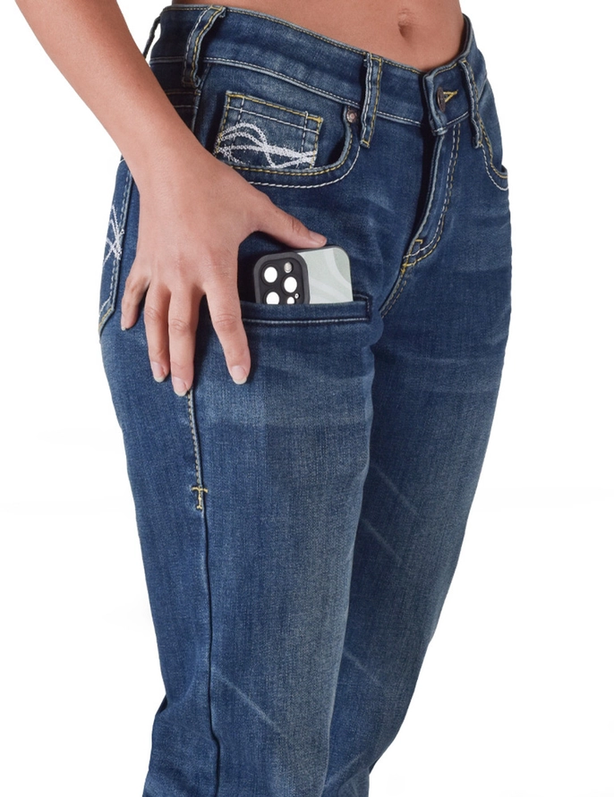 Cowgirl Tuff Co Flanelljeans DFMI Medium