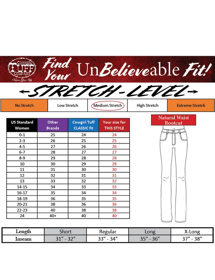 Cowgirl Tuff Co Flanelljeans DFMI Medium