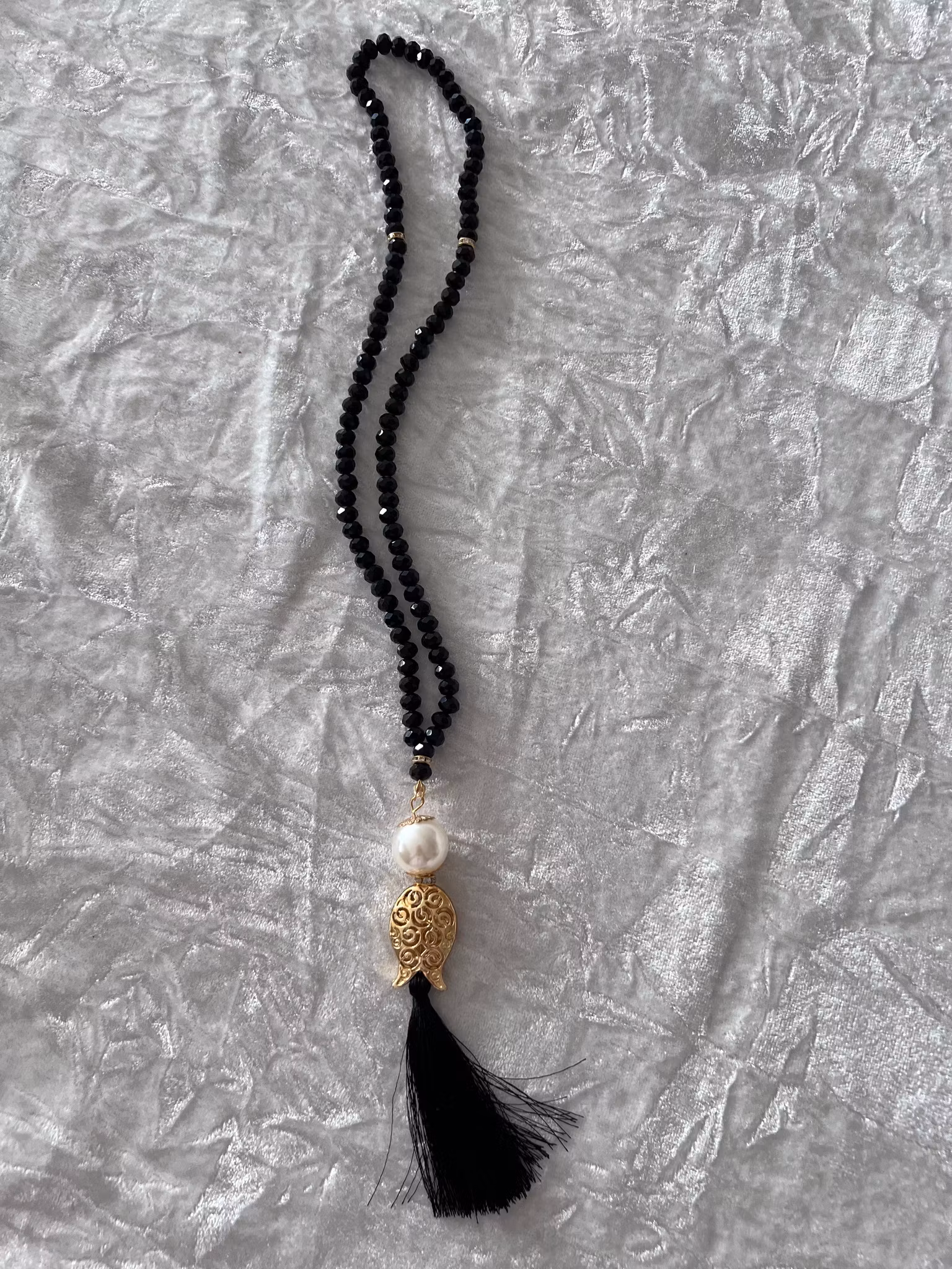 Tasbeeh crystal svart