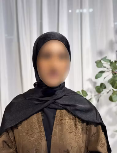 Luxury satin crepe black