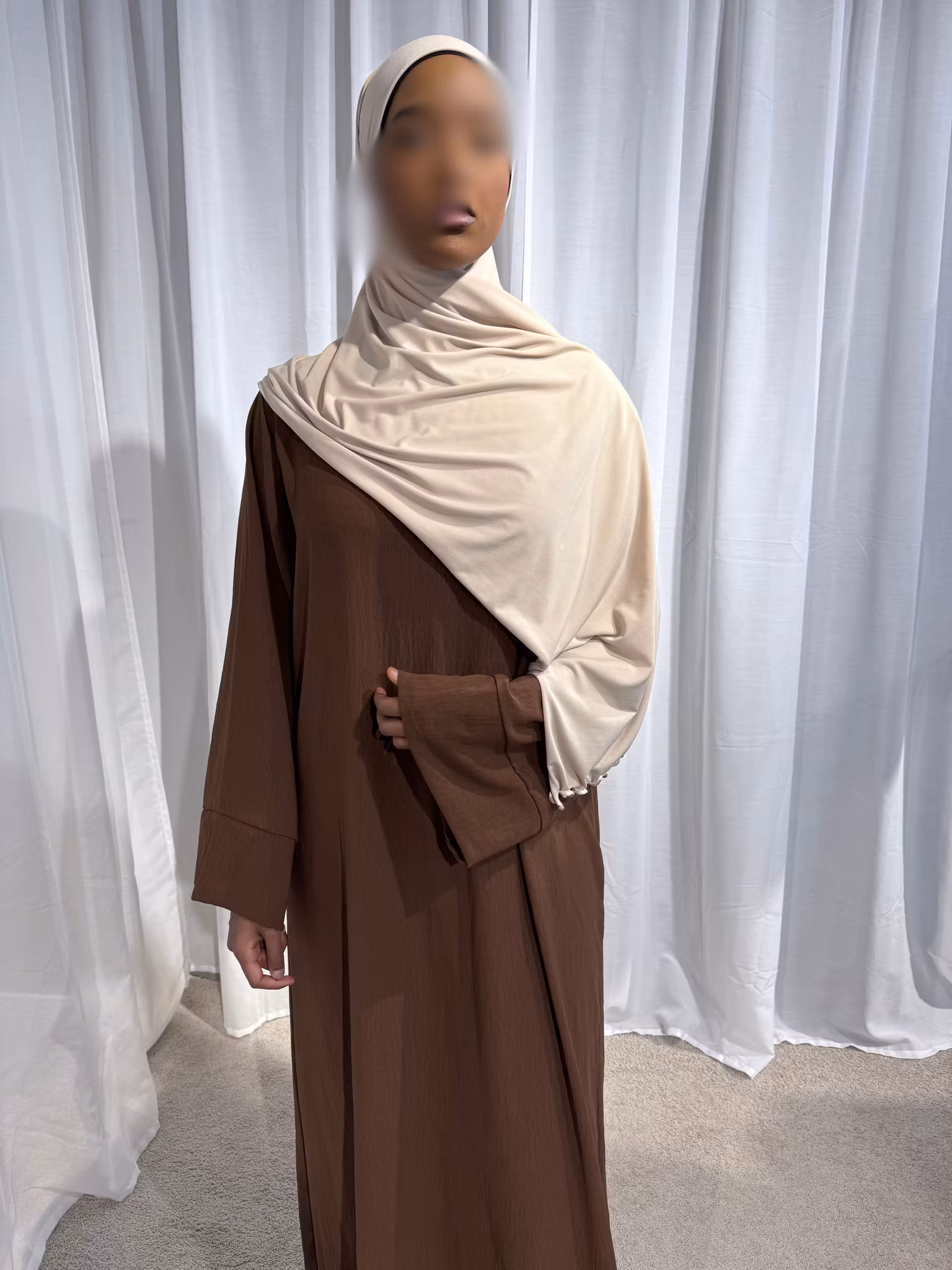 Abaya jazz brown