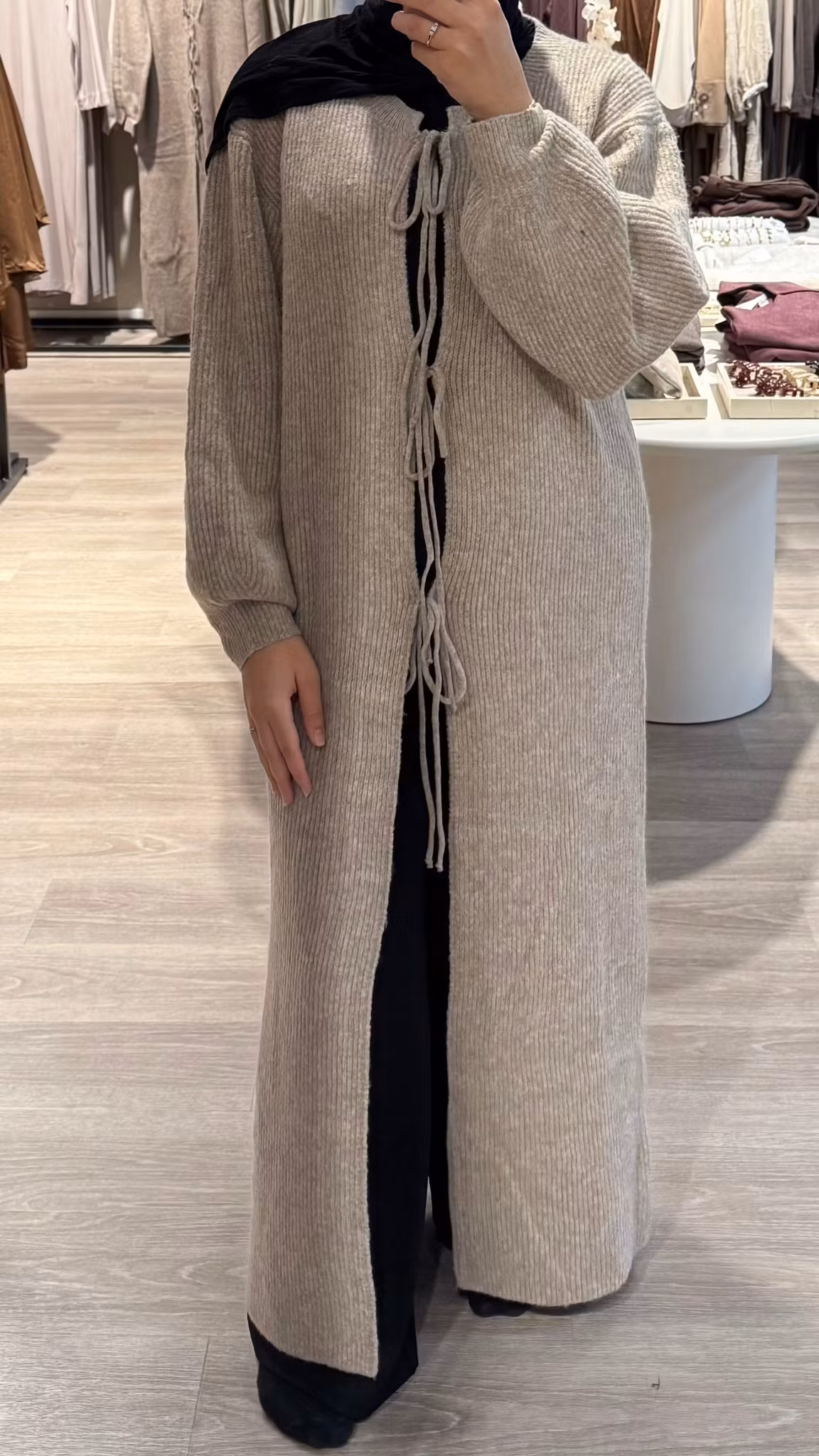 LANG CARDIGAN KNYTING FORAN