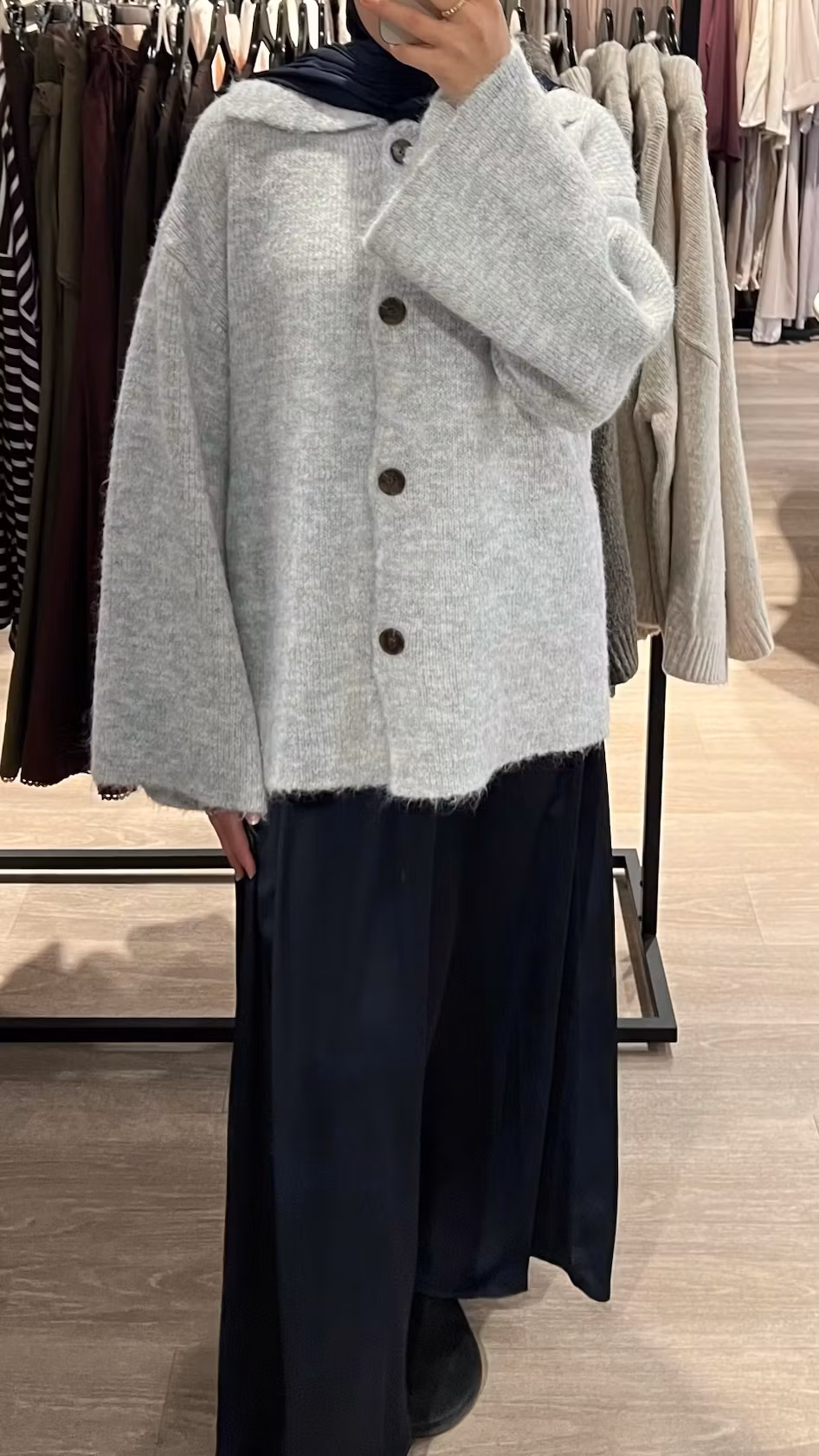 ALMA CARDIGAN - LYS GRÅ