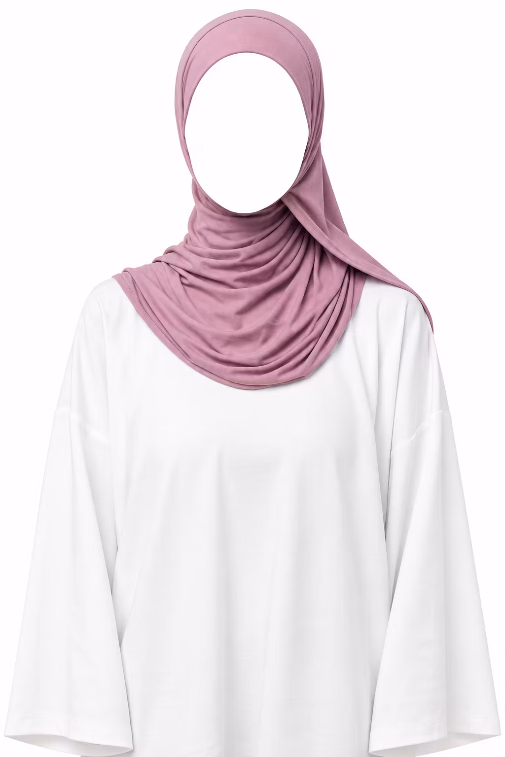 BAMBUS JERSEY HIJAB ROSA