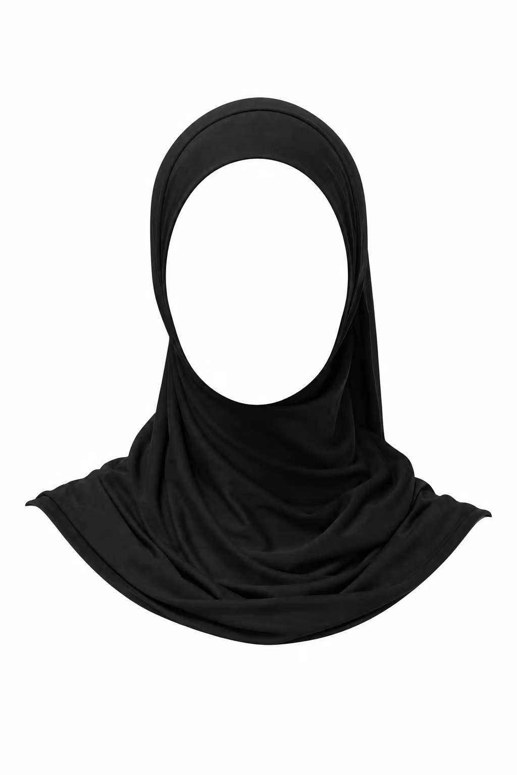 BAMBUS JERSEY HIJAB SVART