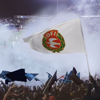 10 supporter flagg med logo
