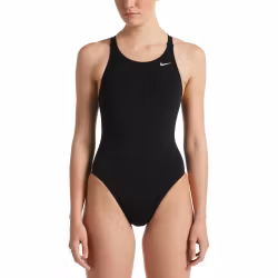 Nike Svart Klassisk Baddräkt - Fast Back One Piece Solid