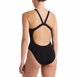 Nike Svart Klassisk Baddräkt - Fast Back One Piece Solid