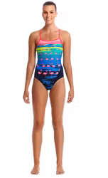 Funkita Baddräkt Flamingo Flood Single Strap
