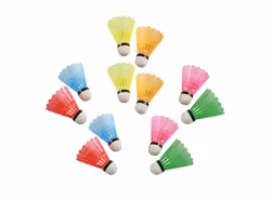 Badmintonbollar i olika färger | 12-pack