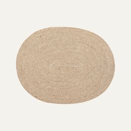 Dixie Bordstablett Ella White/Natural Oval