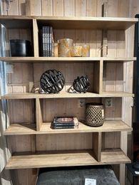 NXT Wall Shelf Zig-Zag Oiled Wood