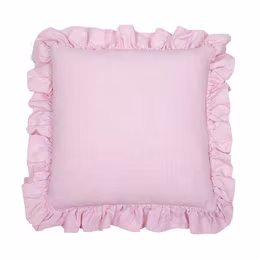 Kuddfodral Vide Ljusrosa Volang