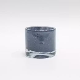 Ljuslykta UNIK Cylinder Gråblå Marmor