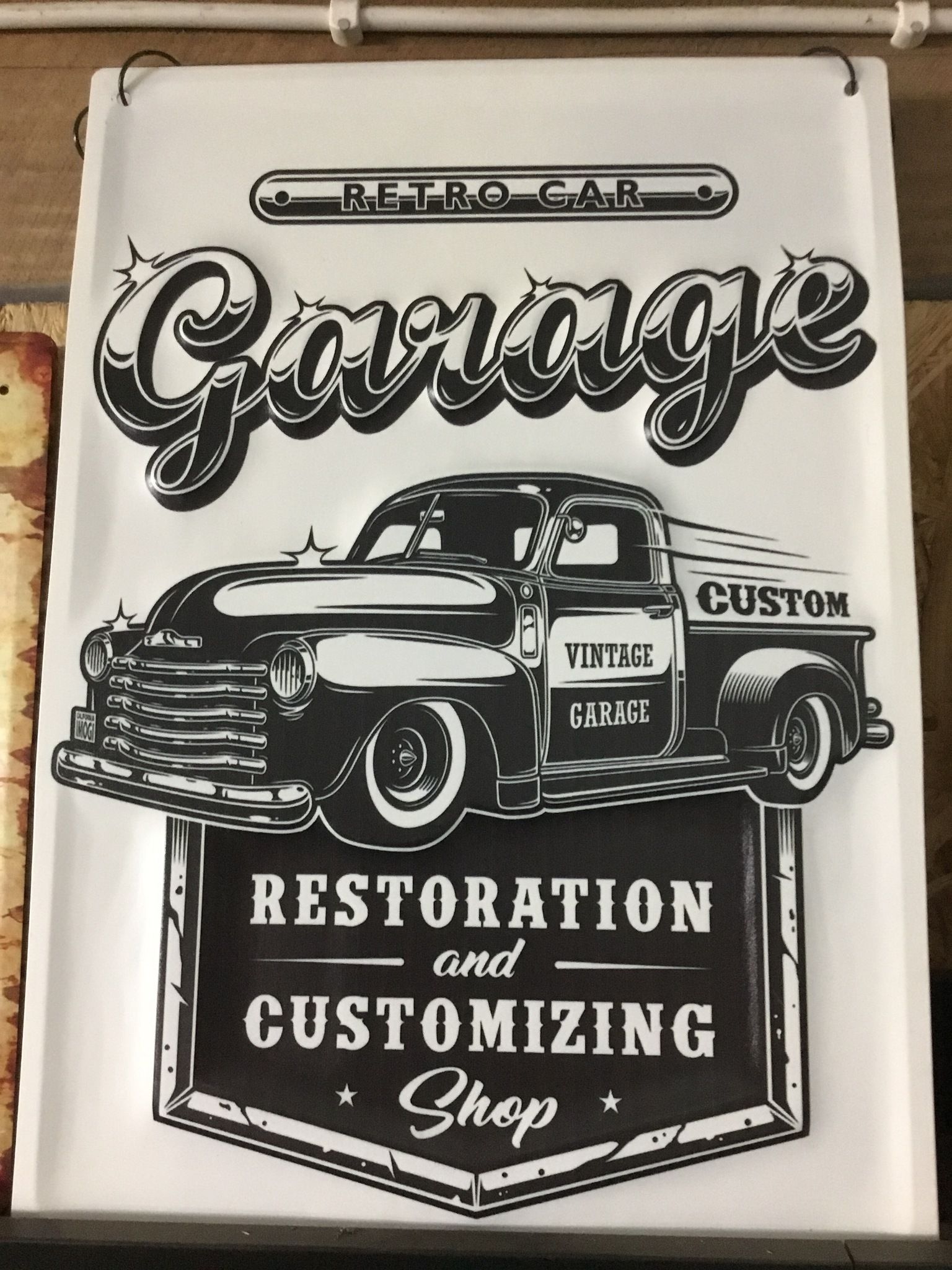 Garage skylt