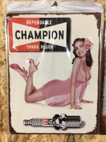 champion Plåtskylt