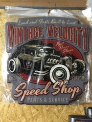 Plåtskylt Vintage Velocity