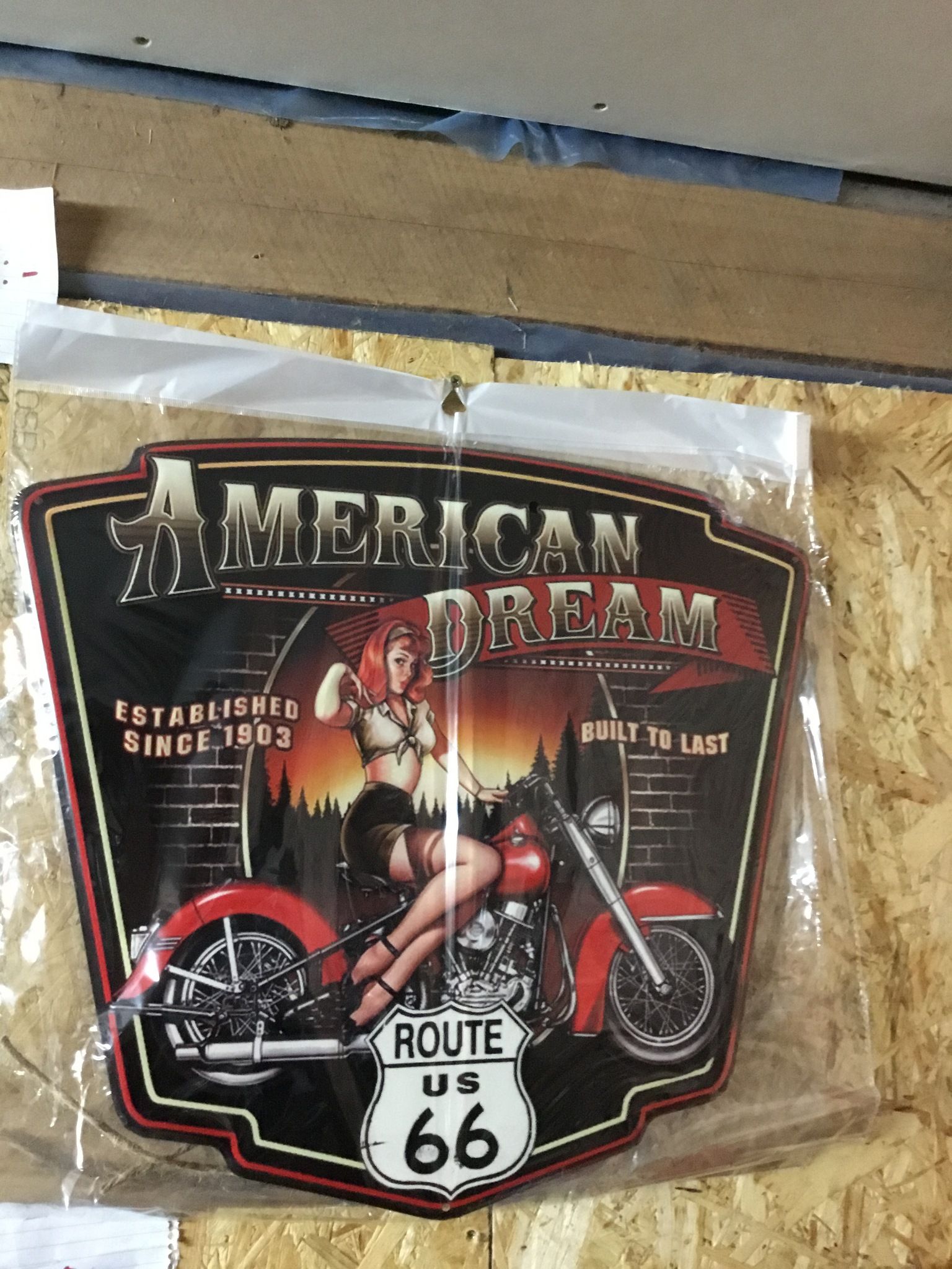 American dream route 66 Plåtskylt