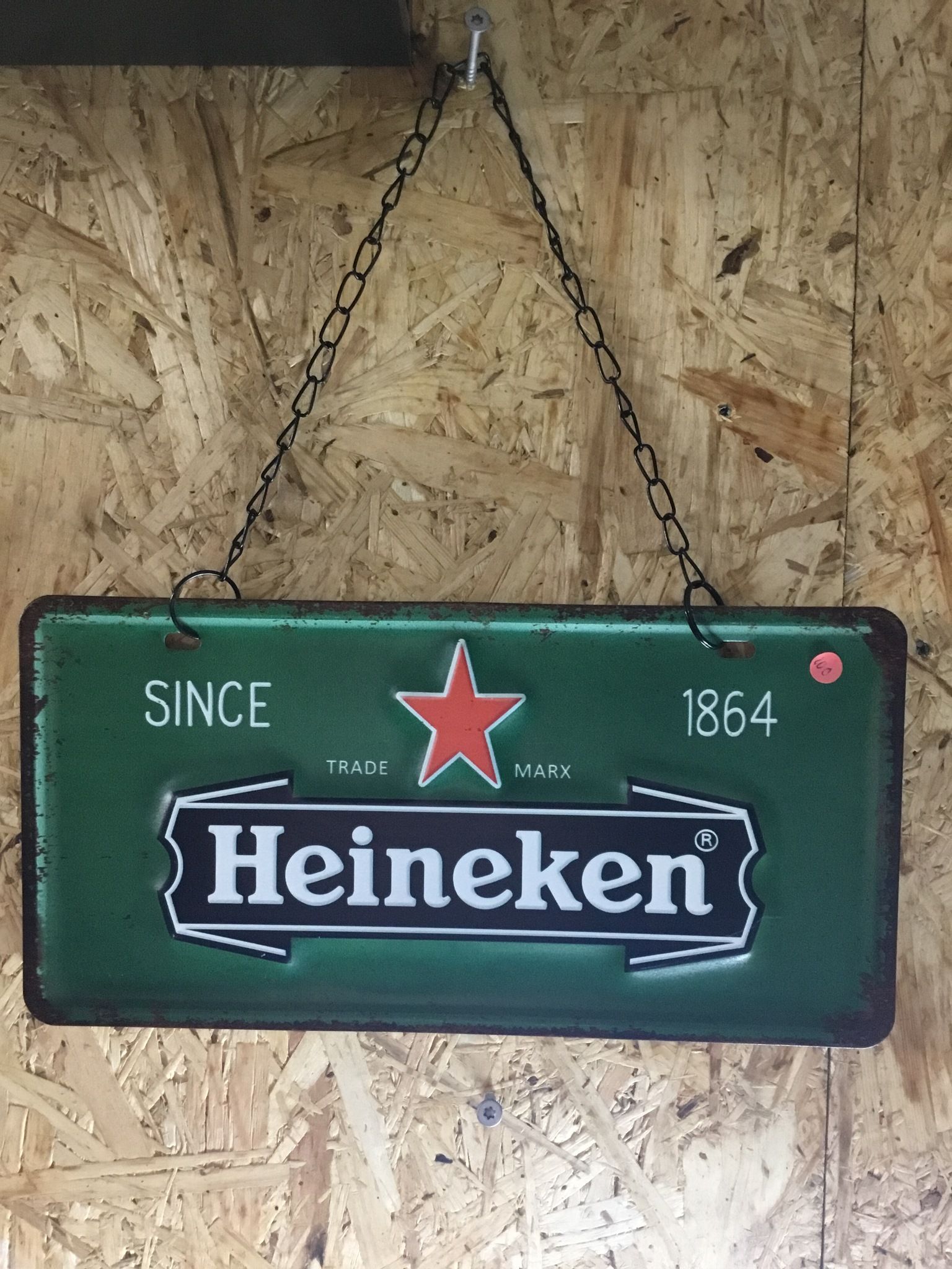Plåtskylt Heineken