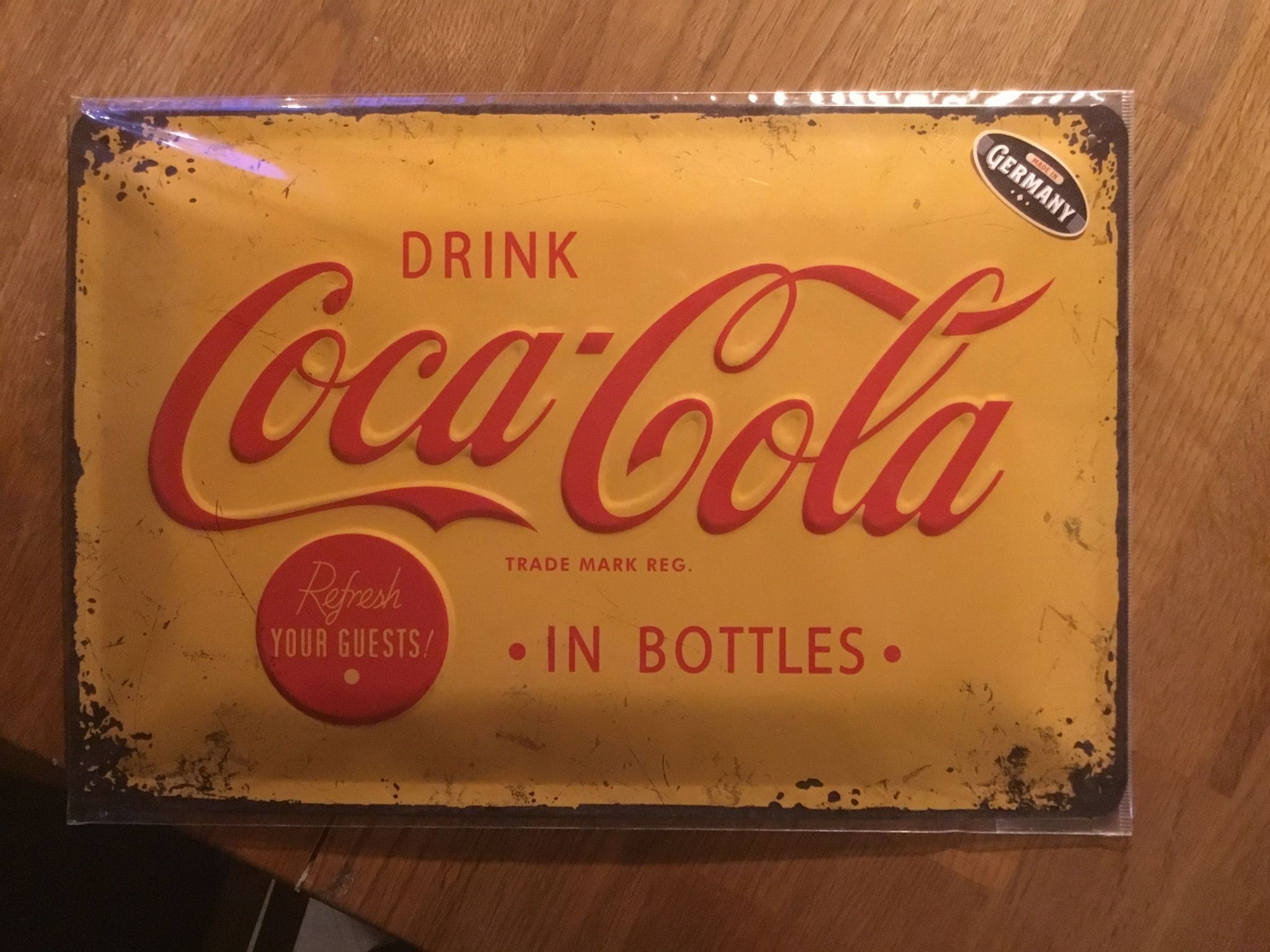 Coca Cola Plåtskylt