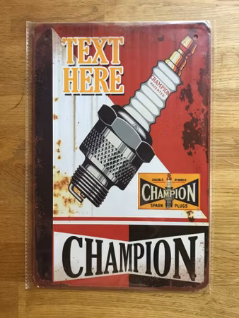 Text here champion