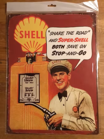 Shell skylt