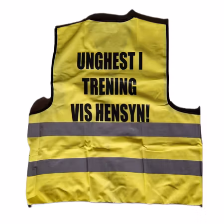 Refleksvest med motiv/tekst