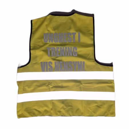 Refleksvest med motiv/tekst