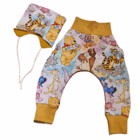 Sett: bukse og knytelue m/ull