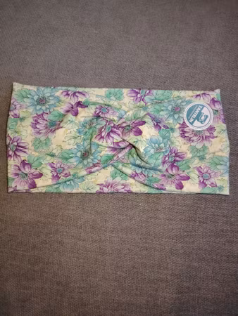 Bomullspannebånd retro blomster