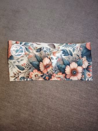 Bomullspannebånd twist gamle blomster