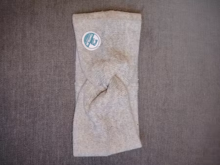 Ullpannebånd twist grå