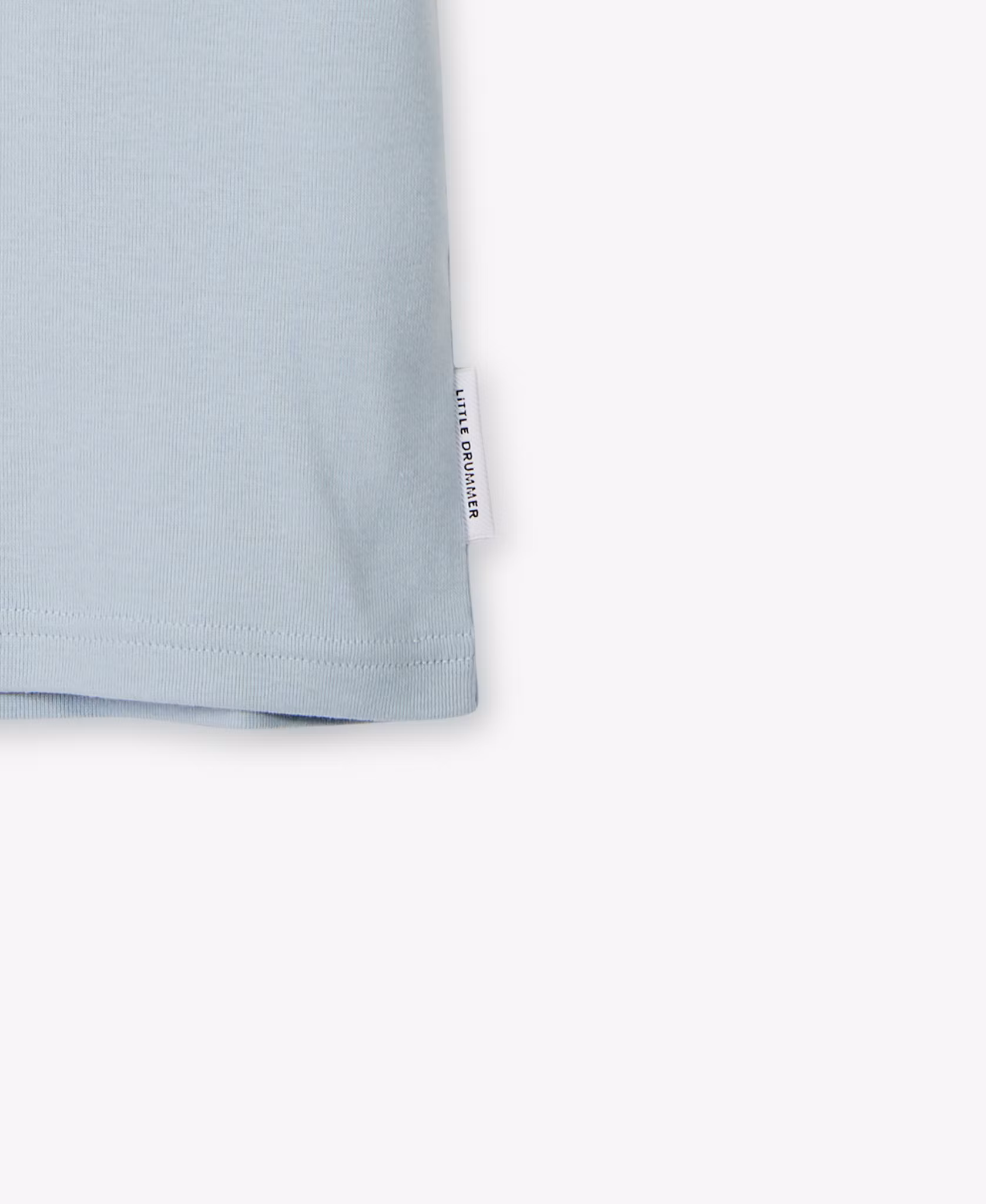 Trikåpyjamas kortärmad blå