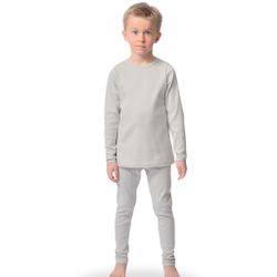 Pyjamas set långärmad grå