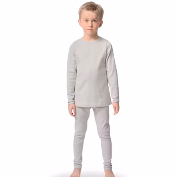 Pyjamas set långärmad grå