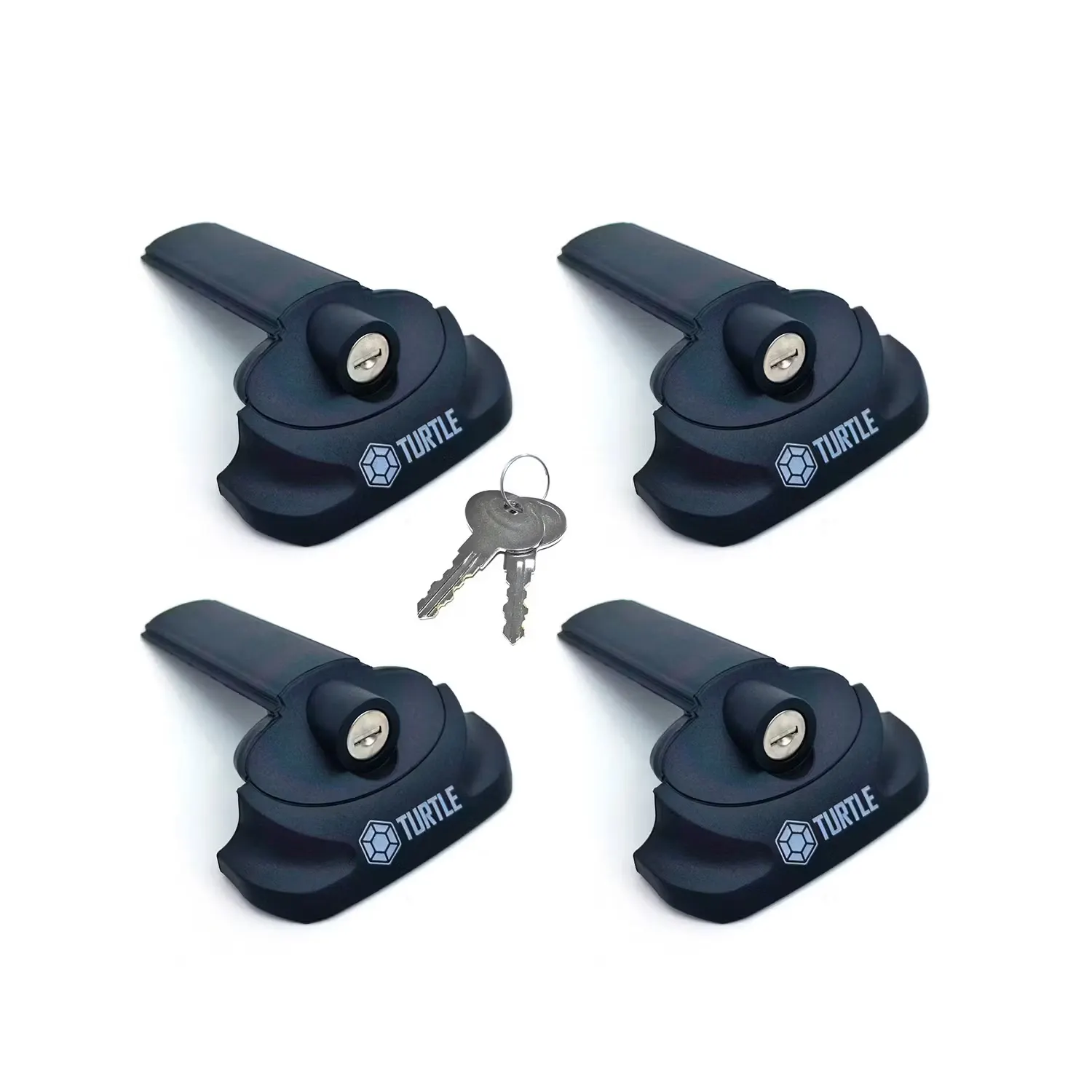 4 Lock Caps with Locks for Turtle Air Roof Racks - ASKDESIGN