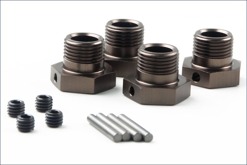KYOSHO - Wheel Hub, Gun Metal - MP9/MP10 (2pcs) IFW625
