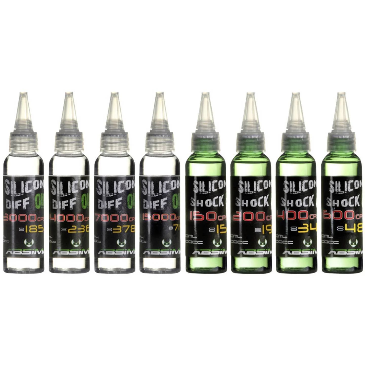 Absima Silikonolja 400CPS / 34WT - 60ml