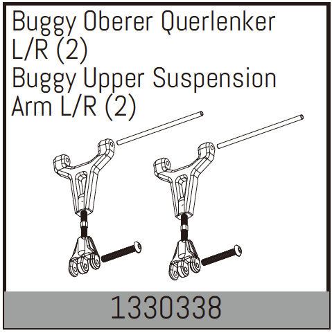 Absima Buggy Upper Suspension Arm L/R (2) - Artikelnummer 1330338