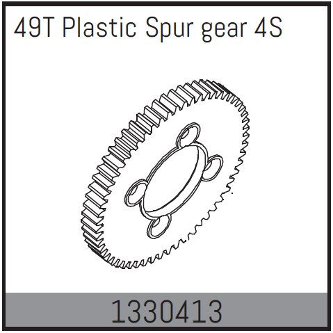 Absima 49T Plastic Spur Gear - Artikelnummer 1330413