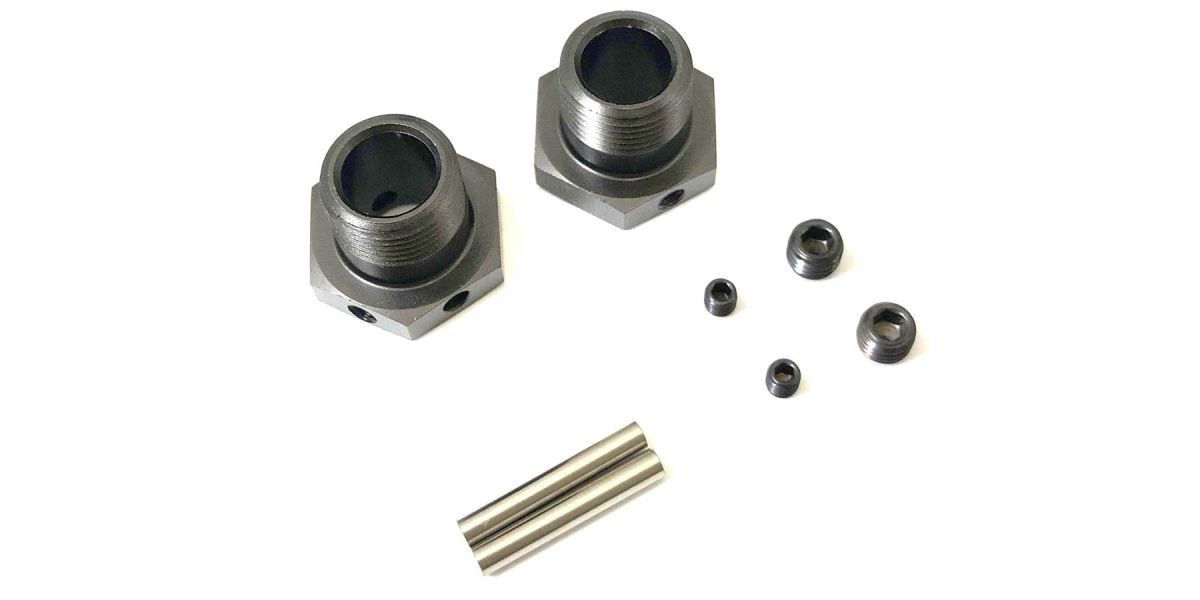 Kyosho IFW625N – Narrow Wheel Hub (2 st), Inferno MP9 / MP10, Gun Metal