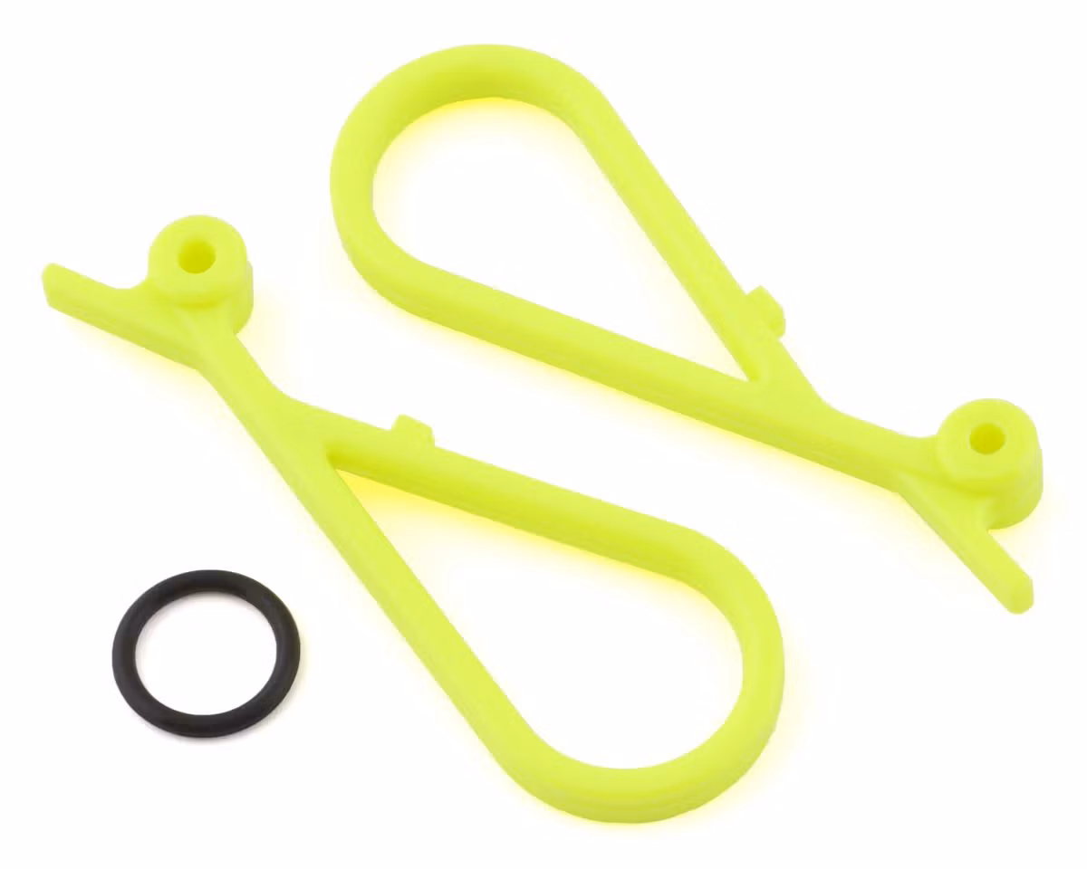Kyosho IF444-02KYB Bränsletank Handtag Fluorescerande Gult 2 st Inferno MP9 MP10