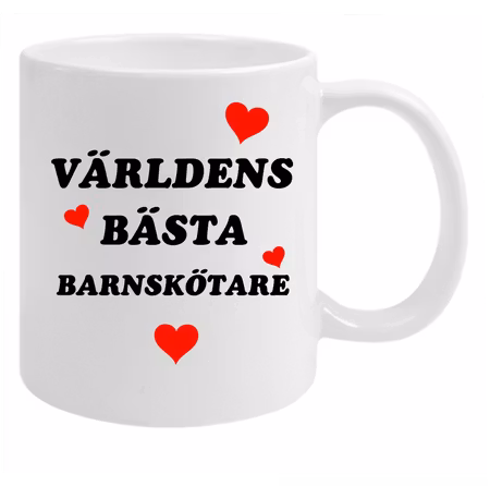 Mugg Världens Bästa Barnskötare