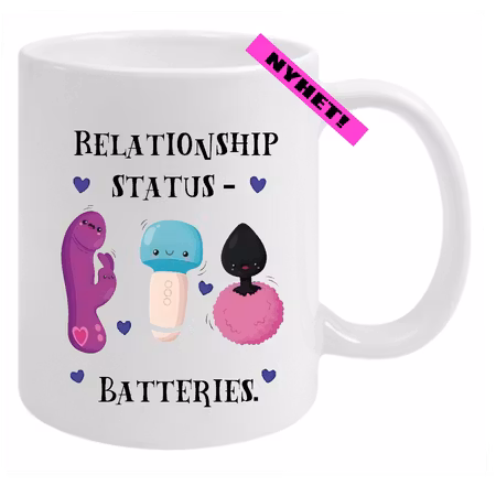 Mugg - Med Tryck Relationship Status Batteries