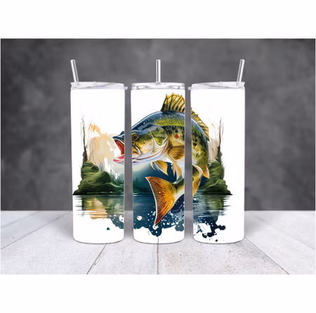 Termosmugg Med Tryck På En Fisk Vol 3